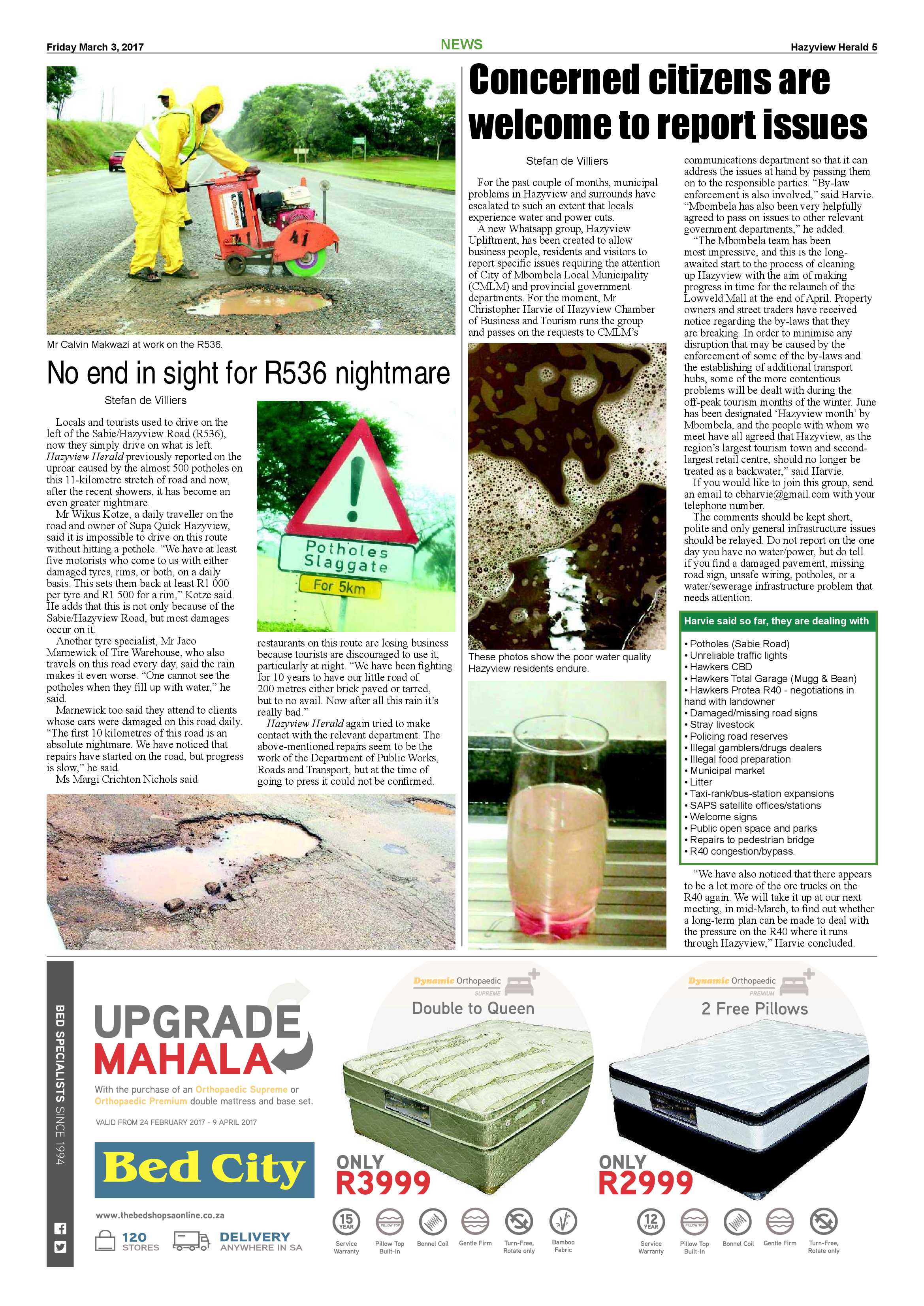 Hazyview Herald 3 March 2017 page 5