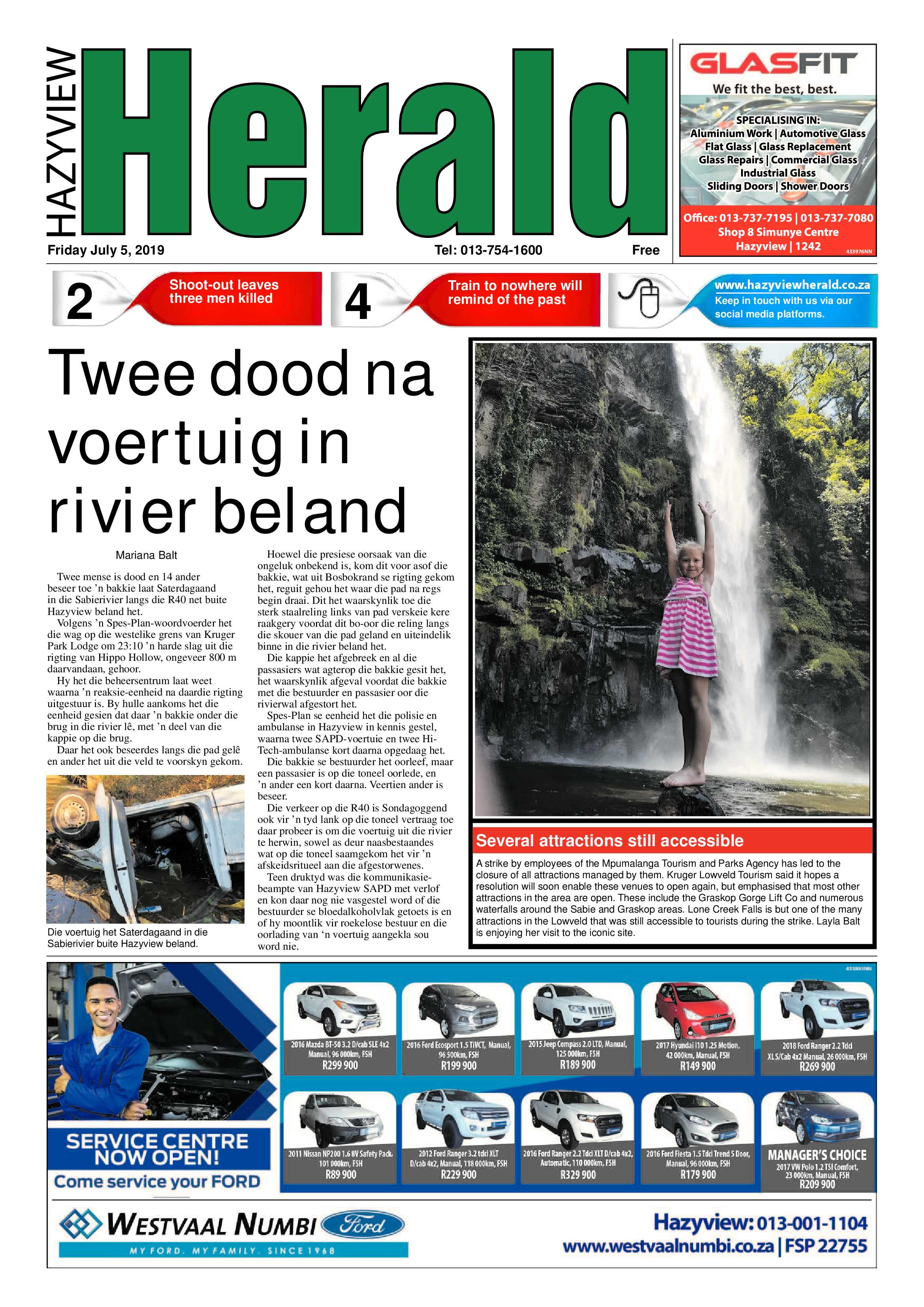 Hazyview Herald 5 July 2019 page 1