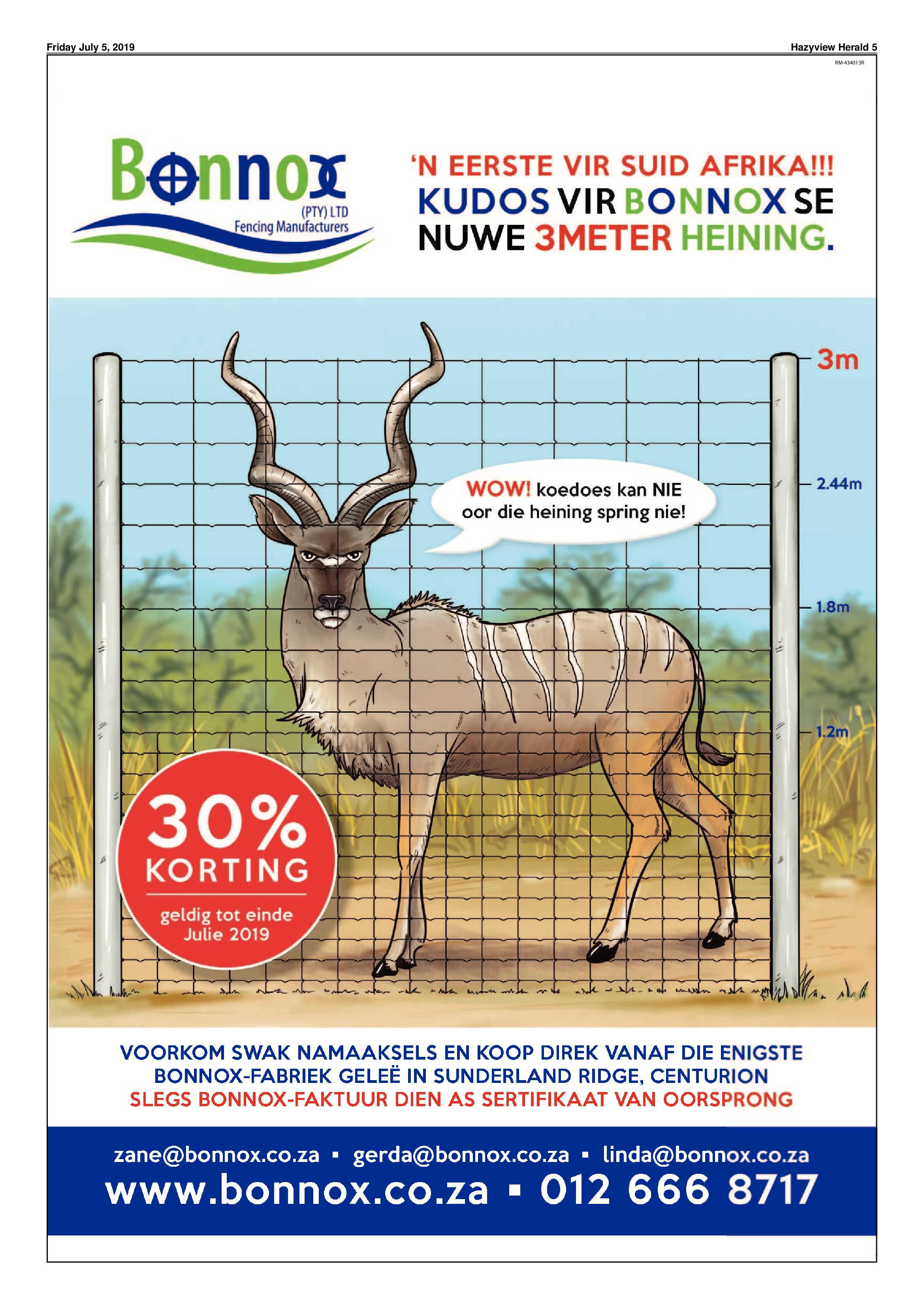 Hazyview Herald 5 July 2019 page 5