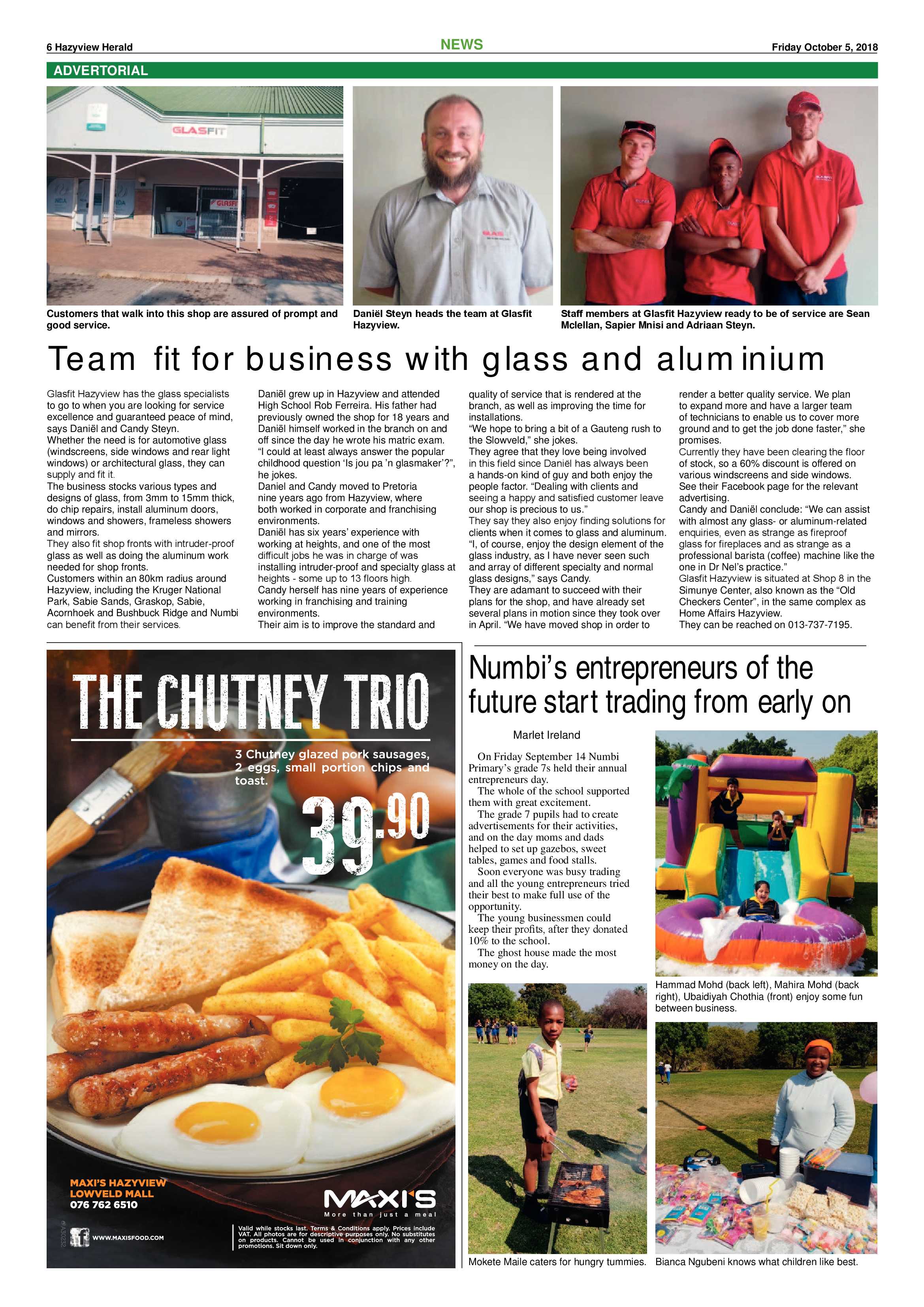 Hazyview Herald 5 October 2018 page 5