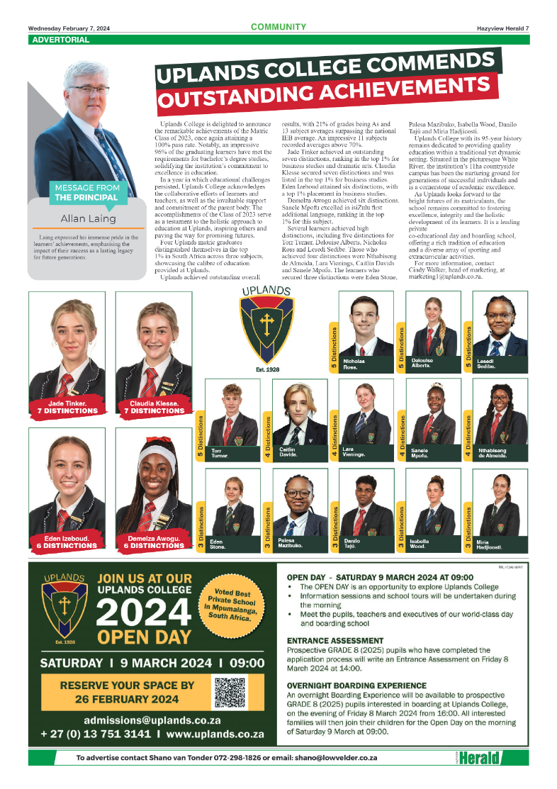 Hazyview Herald 7 February 2024 page 7