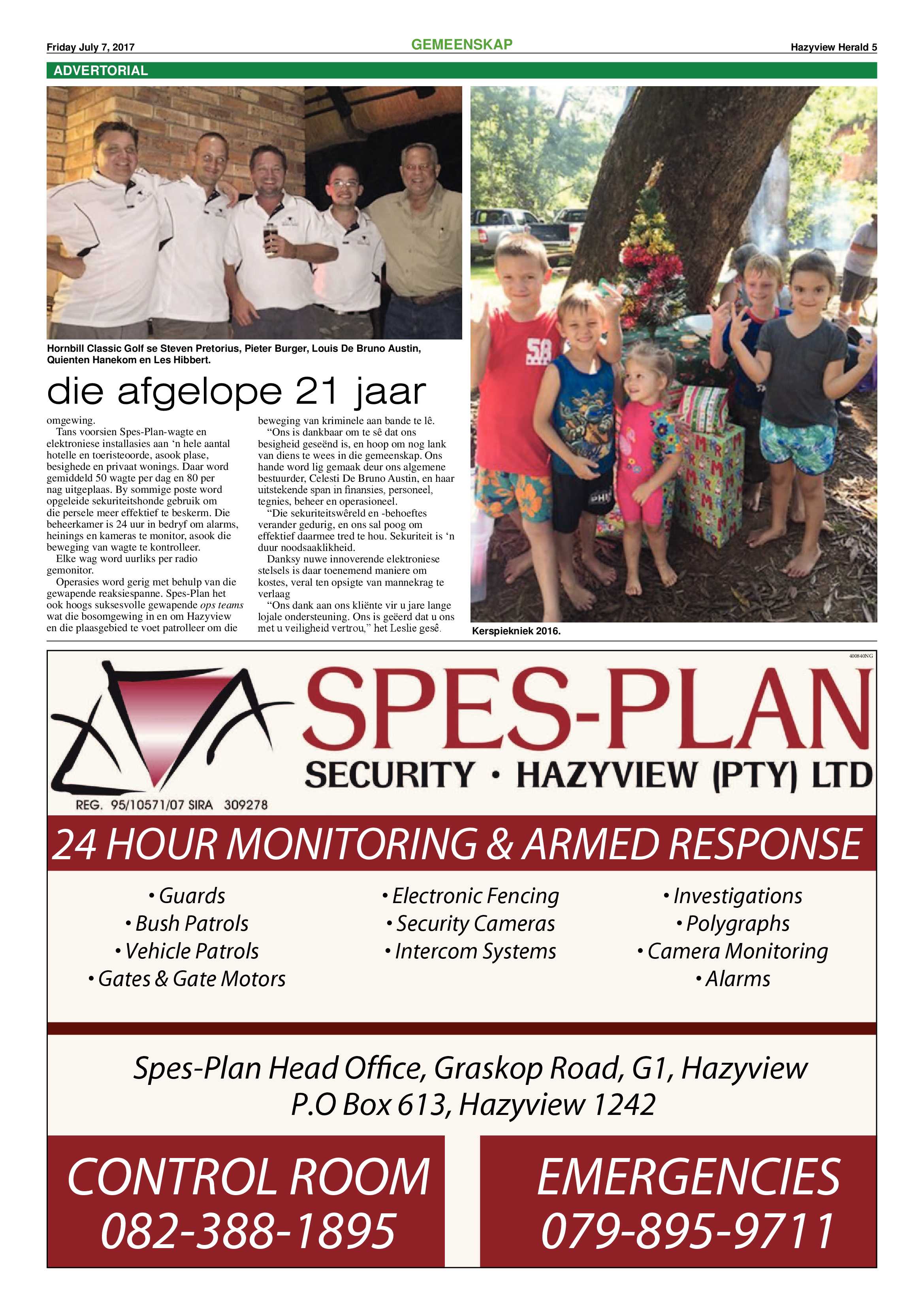 Hazyview Herald 7 July 2017 page 5