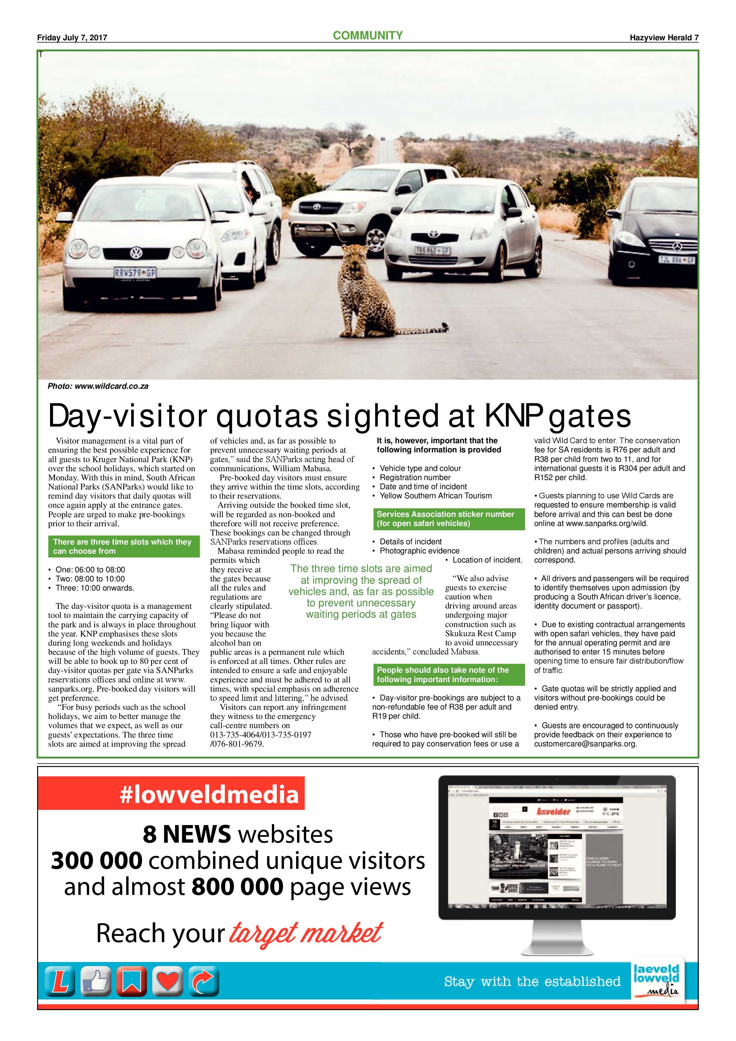 Hazyview Herald 7 July 2017 page 7