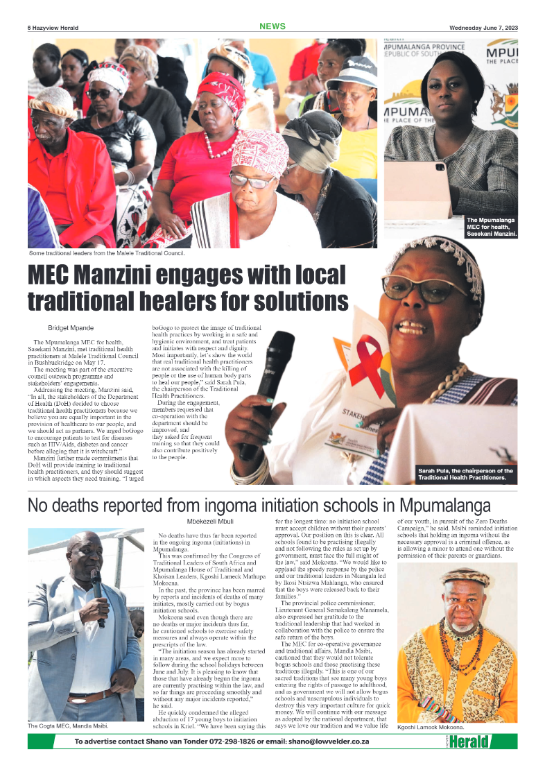 Hazyview Herald 7 June 2023 page 6