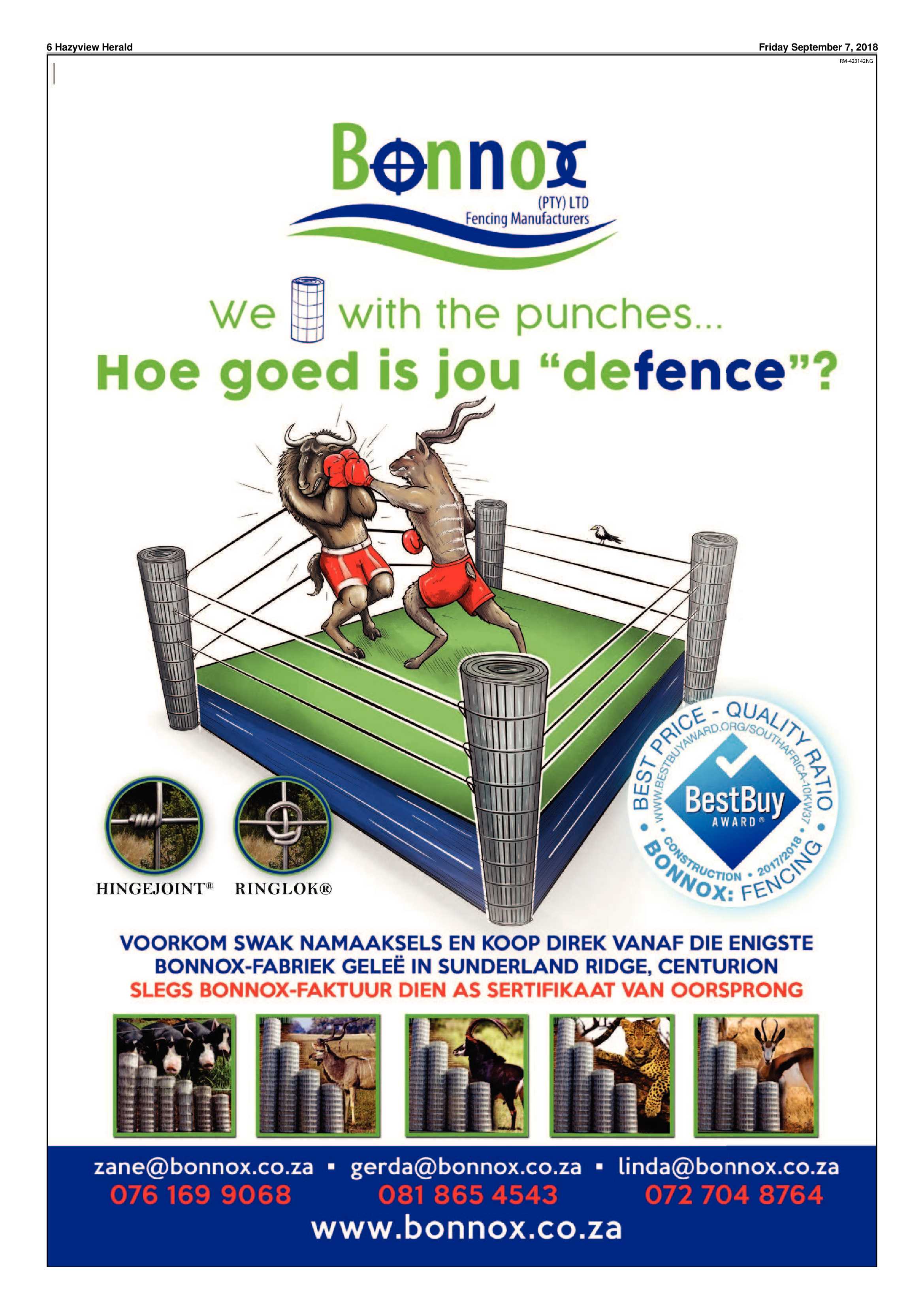 Hazyview Herald 7 September 2018 page 6
