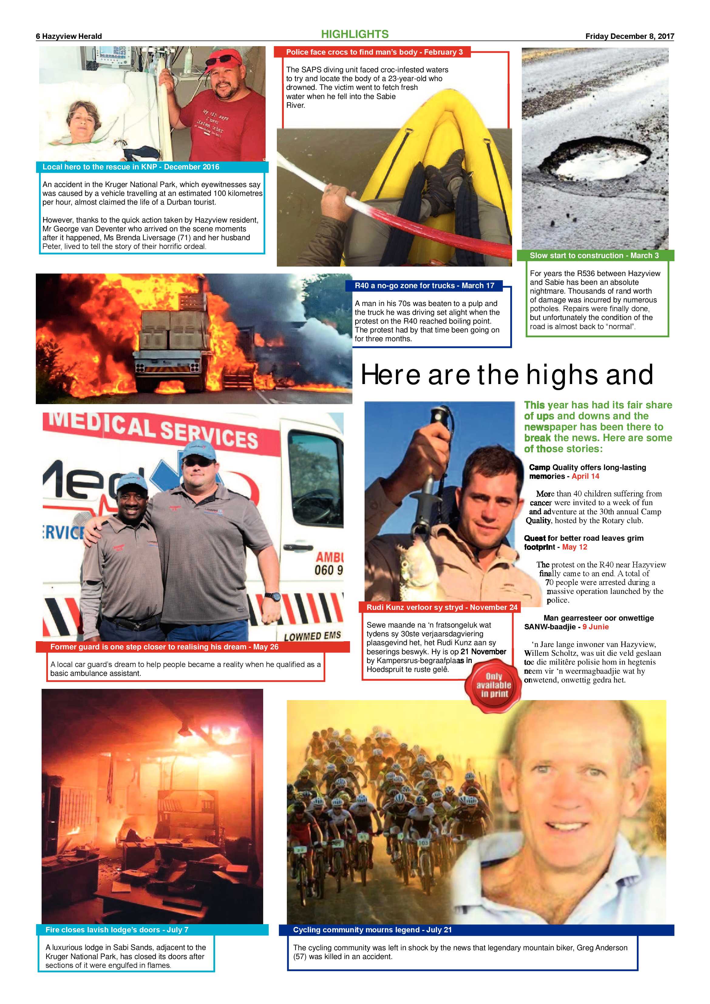 Hazyview Herald 8 December 2017 page 6