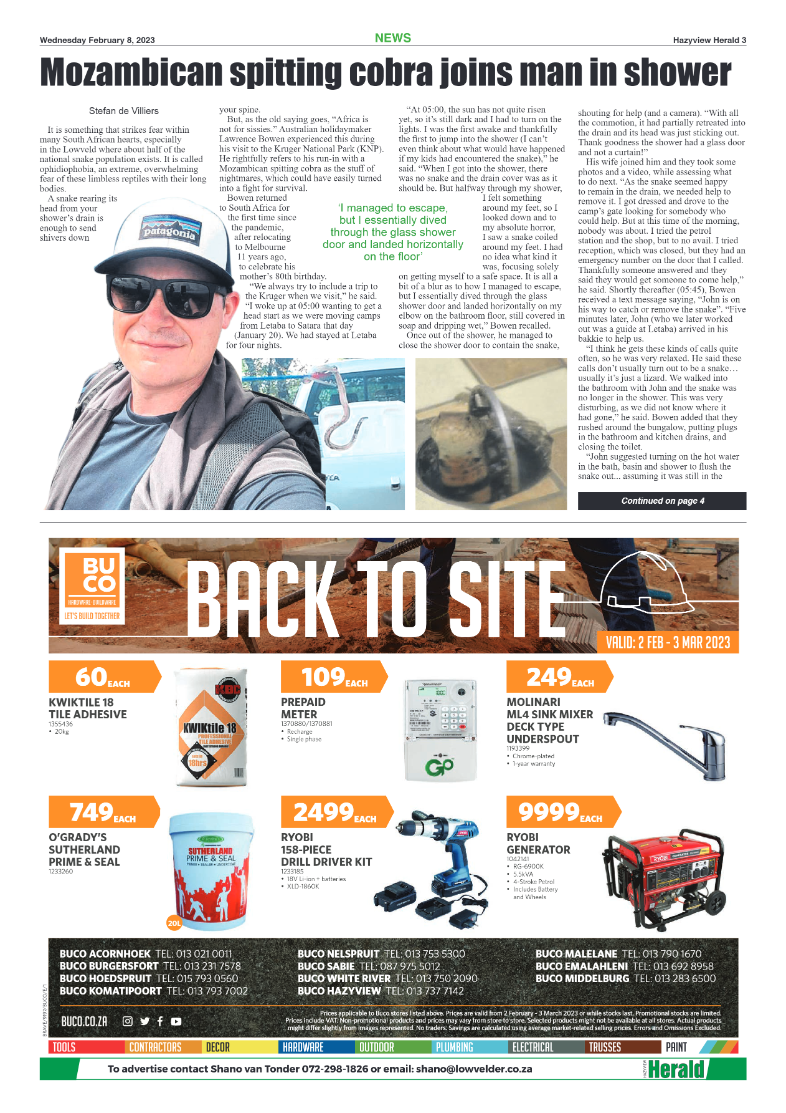 Hazyview Herald 8 February 2023 page 3