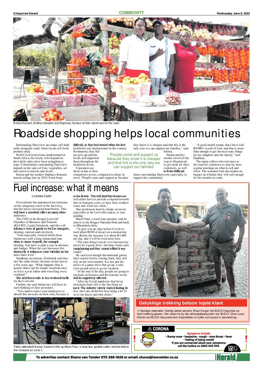 Hazyview Herald 8 June 2022 page 6