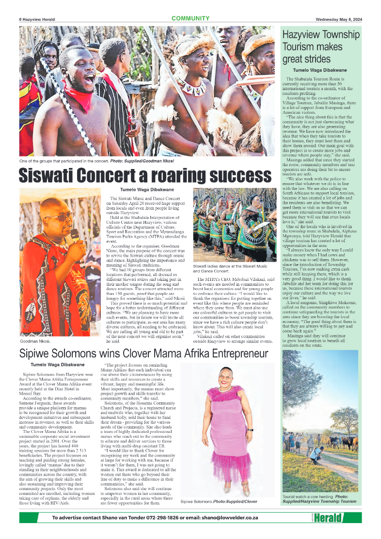 Hazyview Herald 8 May 2024 page 6