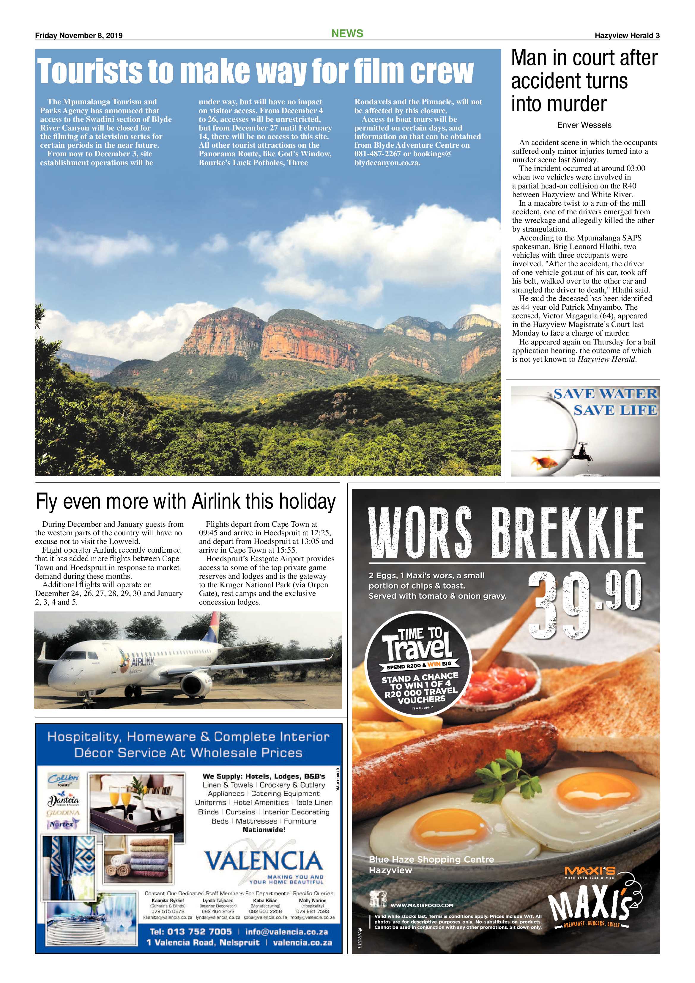 Hazyview Herald 8 November 2019 page 3
