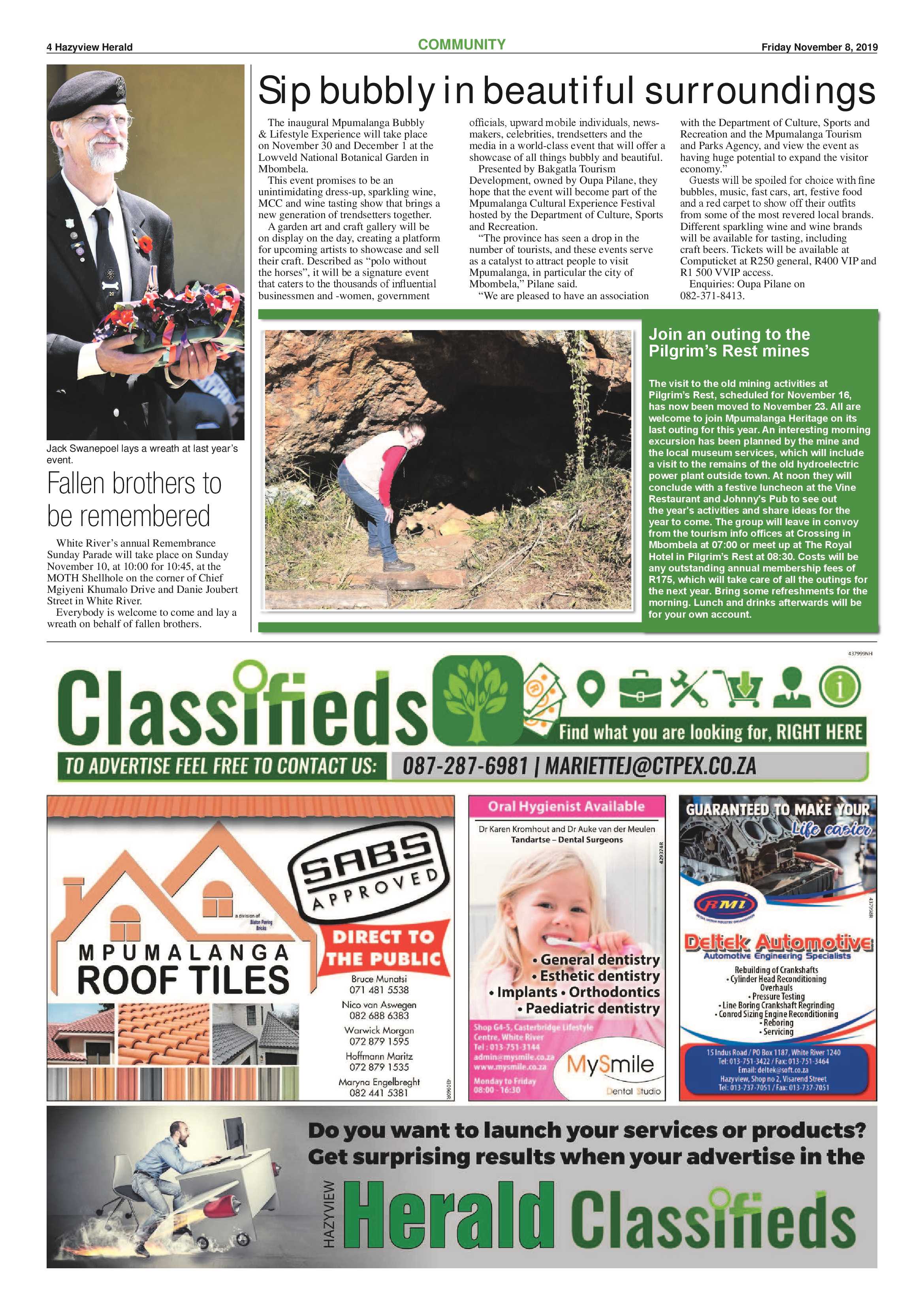 Hazyview Herald 8 November 2019 page 4