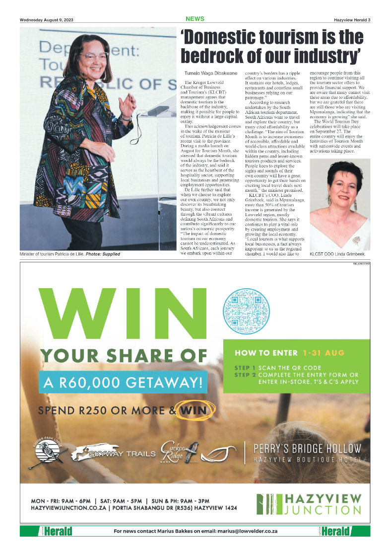 Hazyview Herald 9 August 2023 page 3