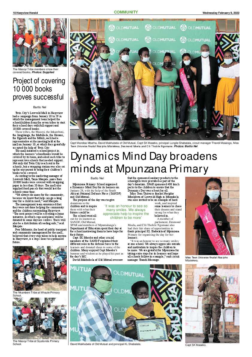 Hazyview Herald 9 February 2022 page 10