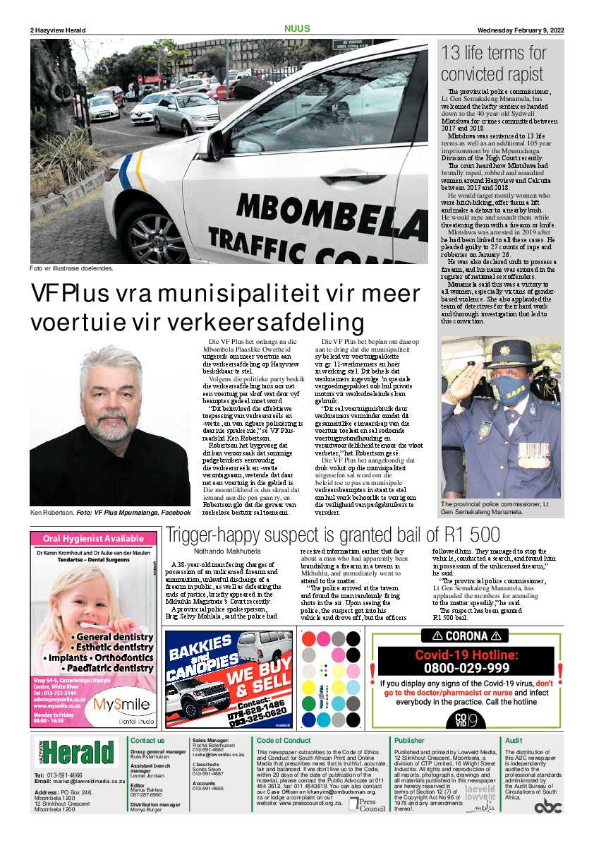 Hazyview Herald 9 February 2022 page 2