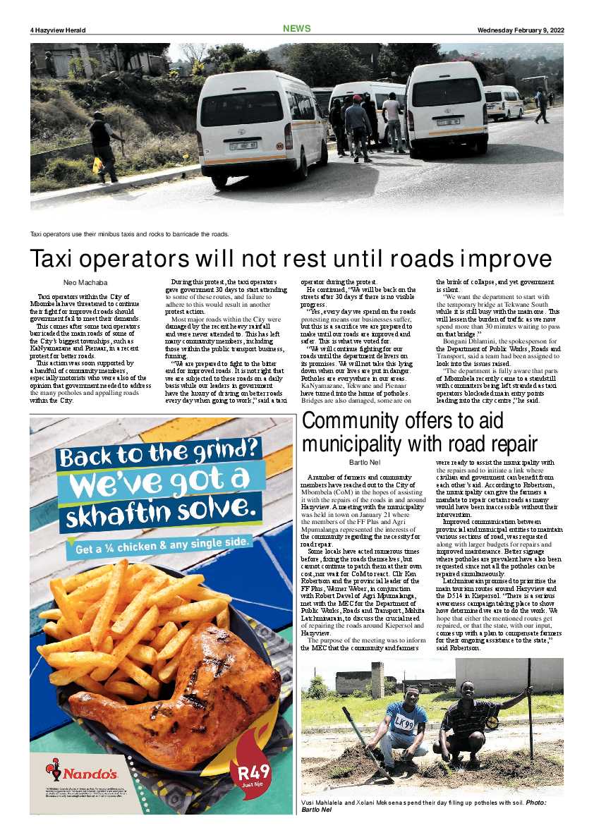 Hazyview Herald 9 February 2022 page 4
