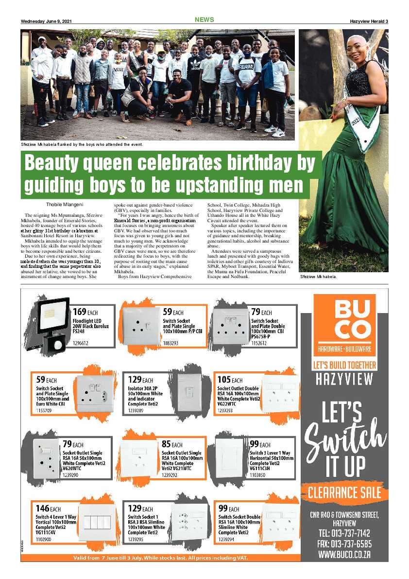 Hazyview Herald 9 June 2021 page 3