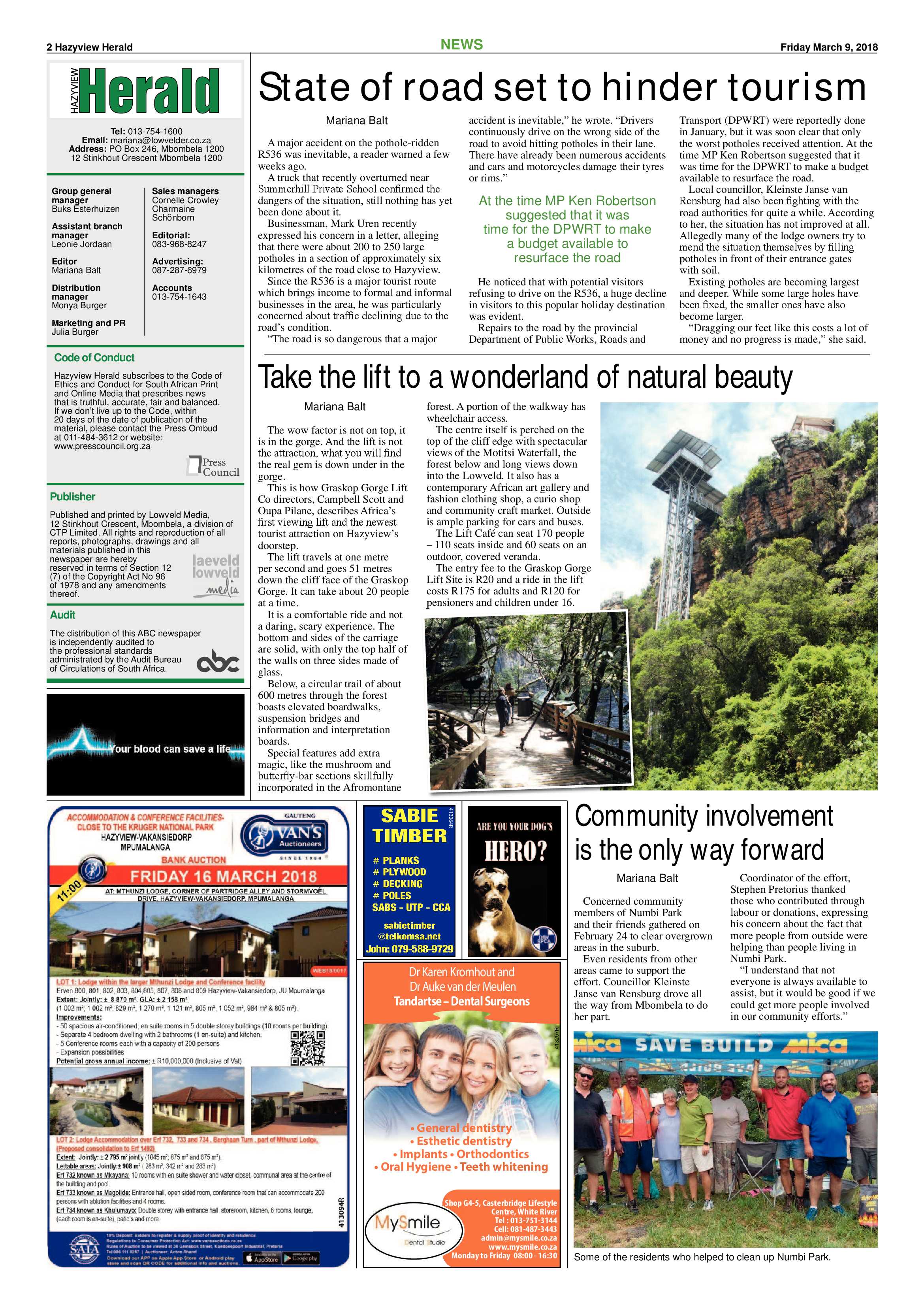 Hazyview Herald 9 March 2018 page 2