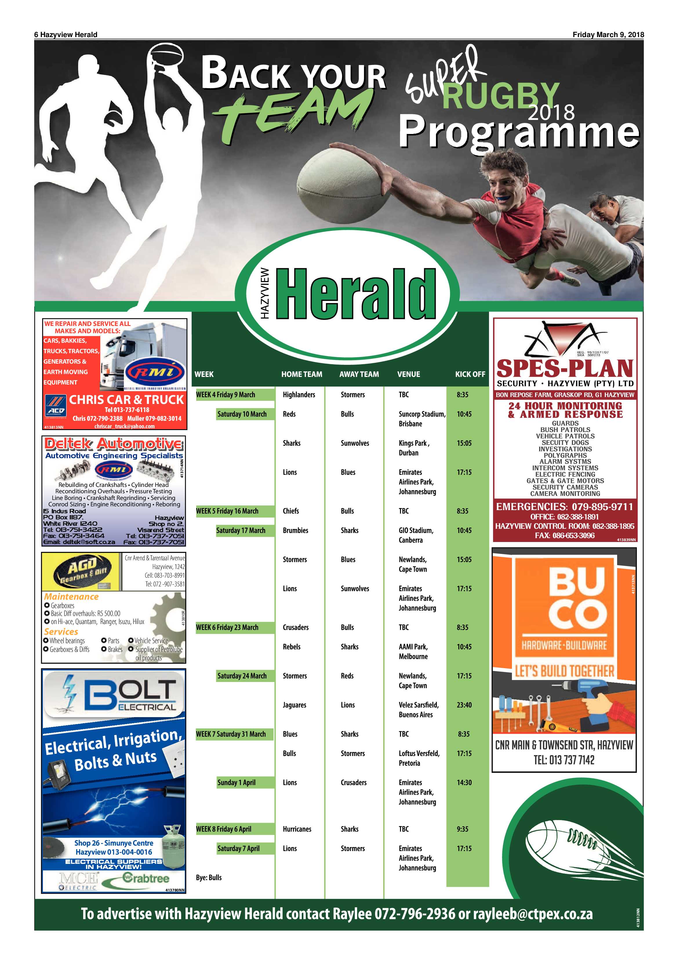 Hazyview Herald 9 March 2018 page 6