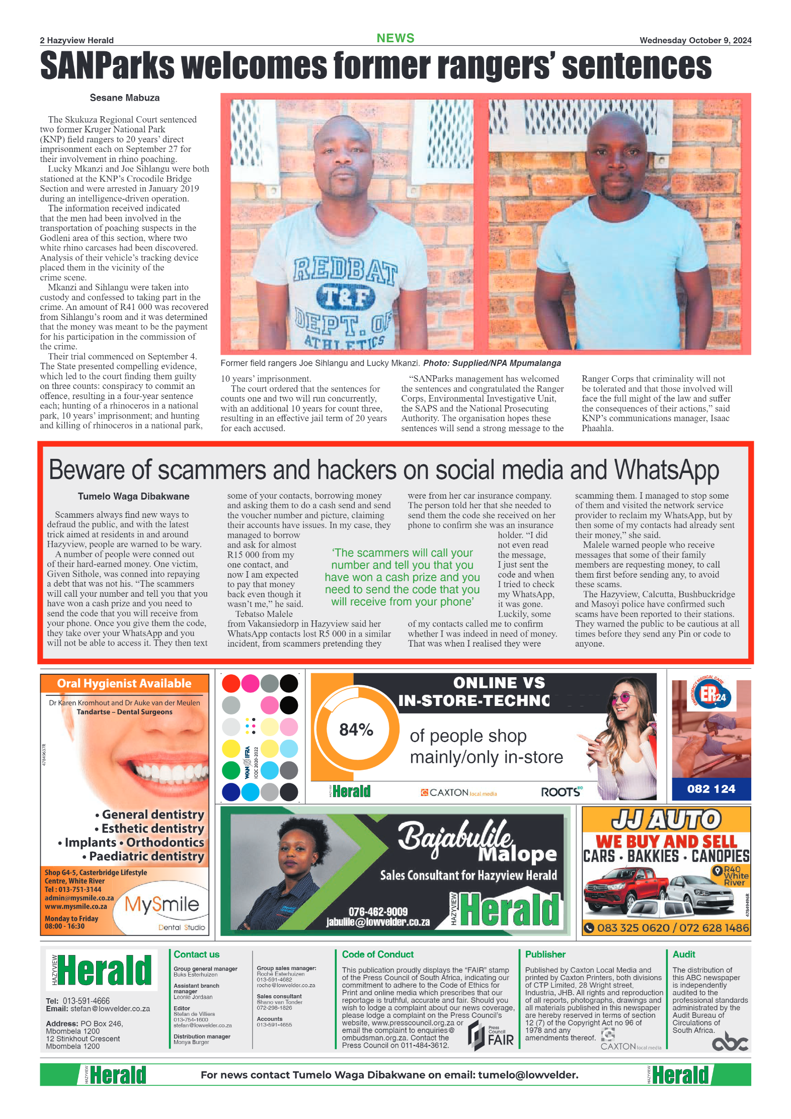 Hazyview Herald 9 October 2024 page 2