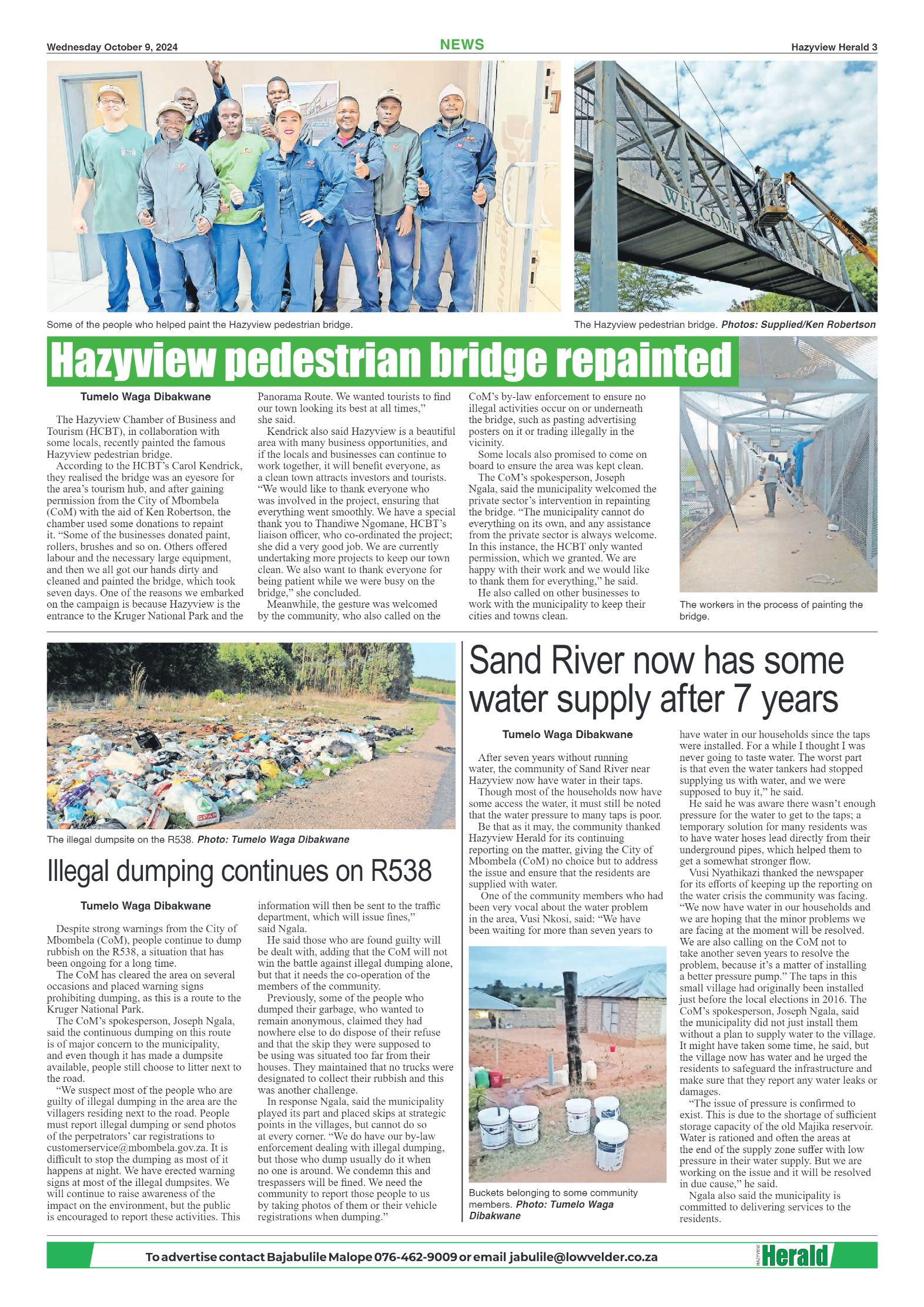Hazyview Herald 9 October 2024 page 3