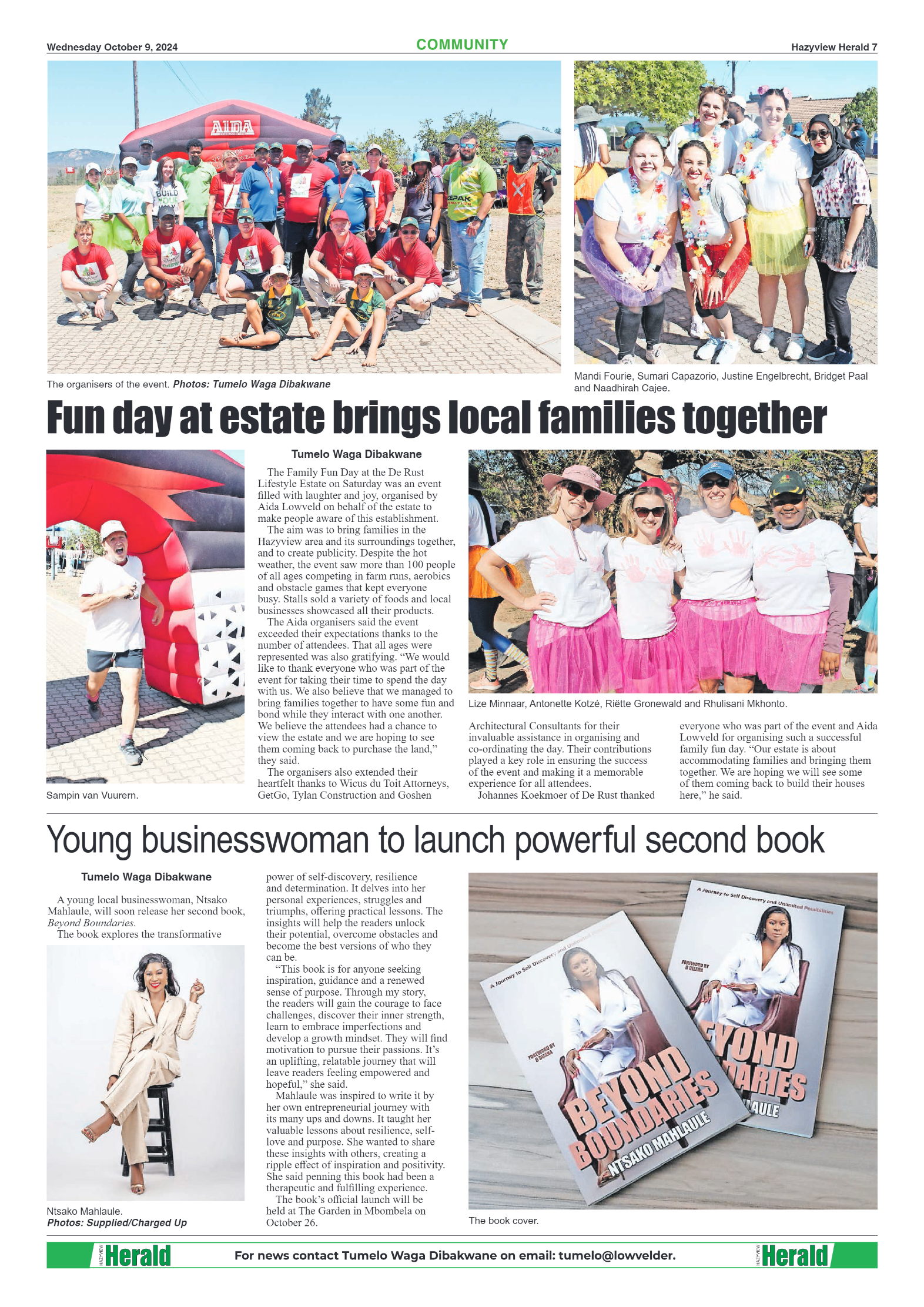 Hazyview Herald 9 October 2024 page 7