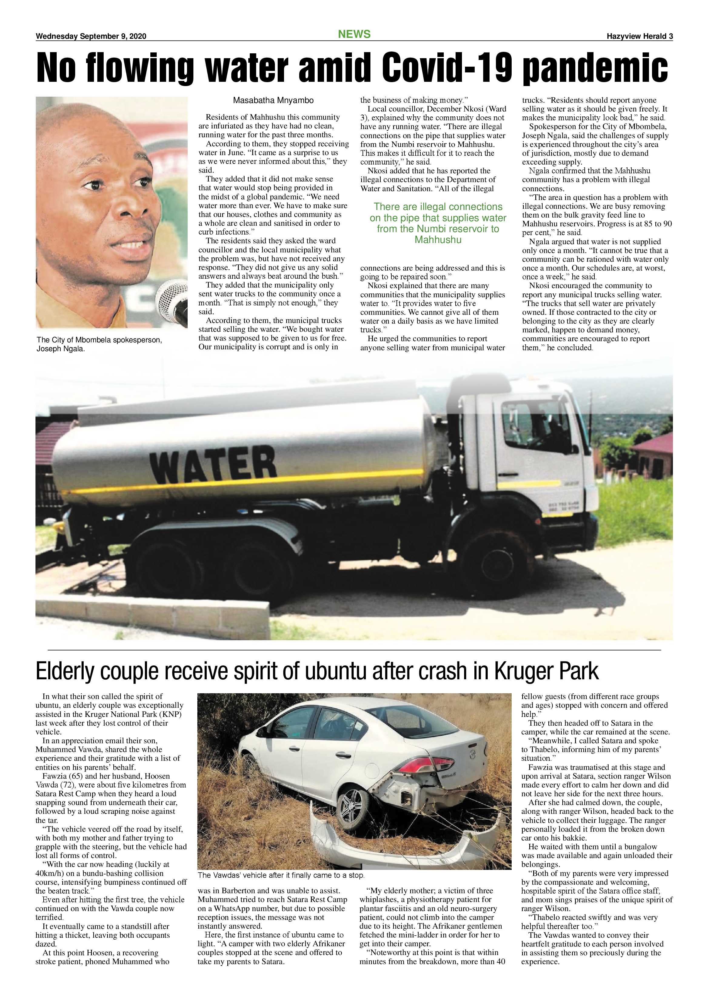 Hazyview herald 9 September 2020 page 3