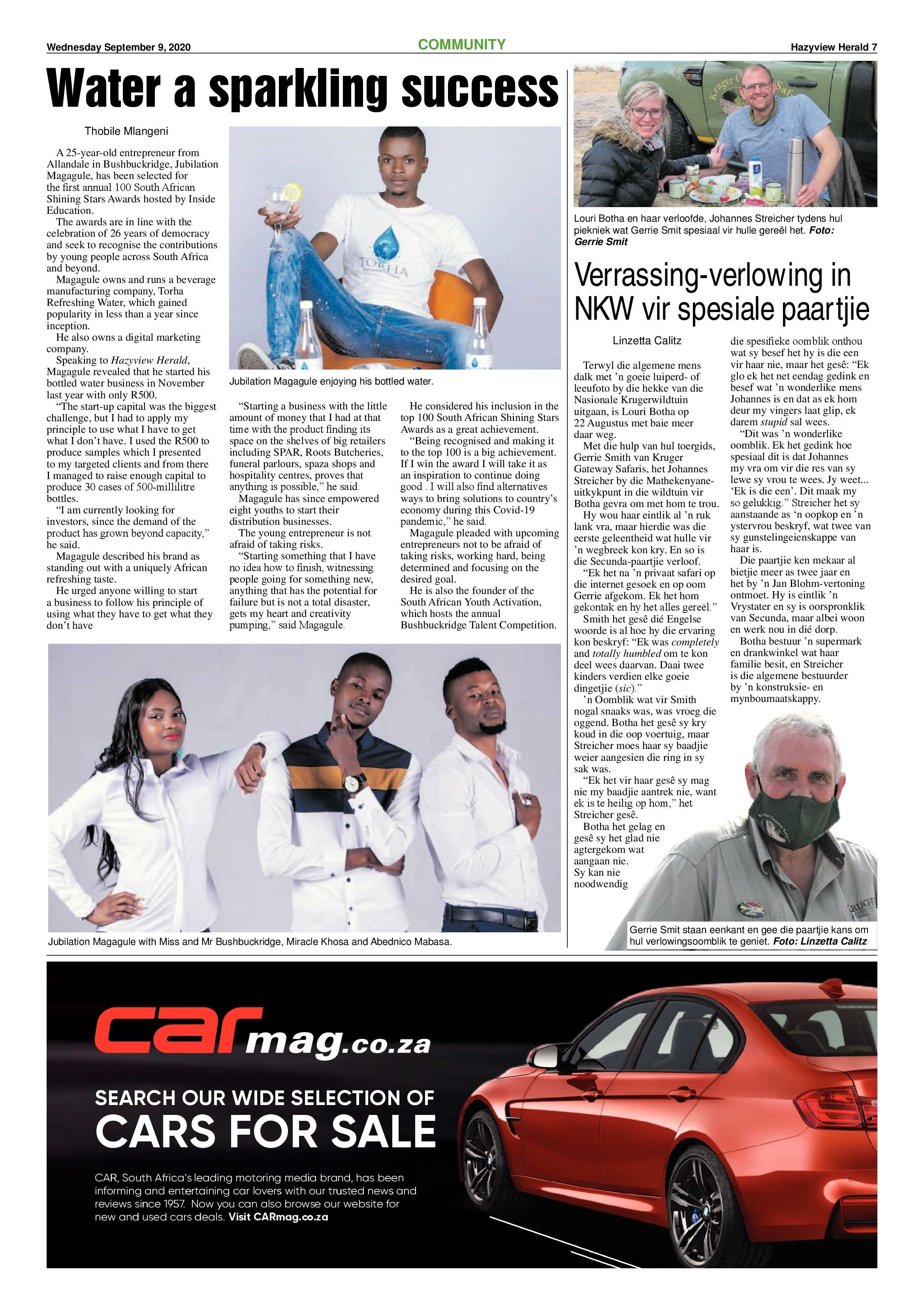 Hazyview herald 9 September 2020 page 7