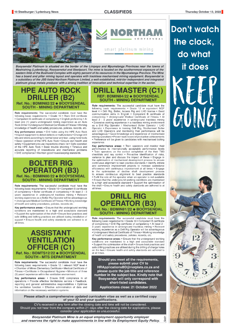 Steelburger News 13 October 2022 page 10