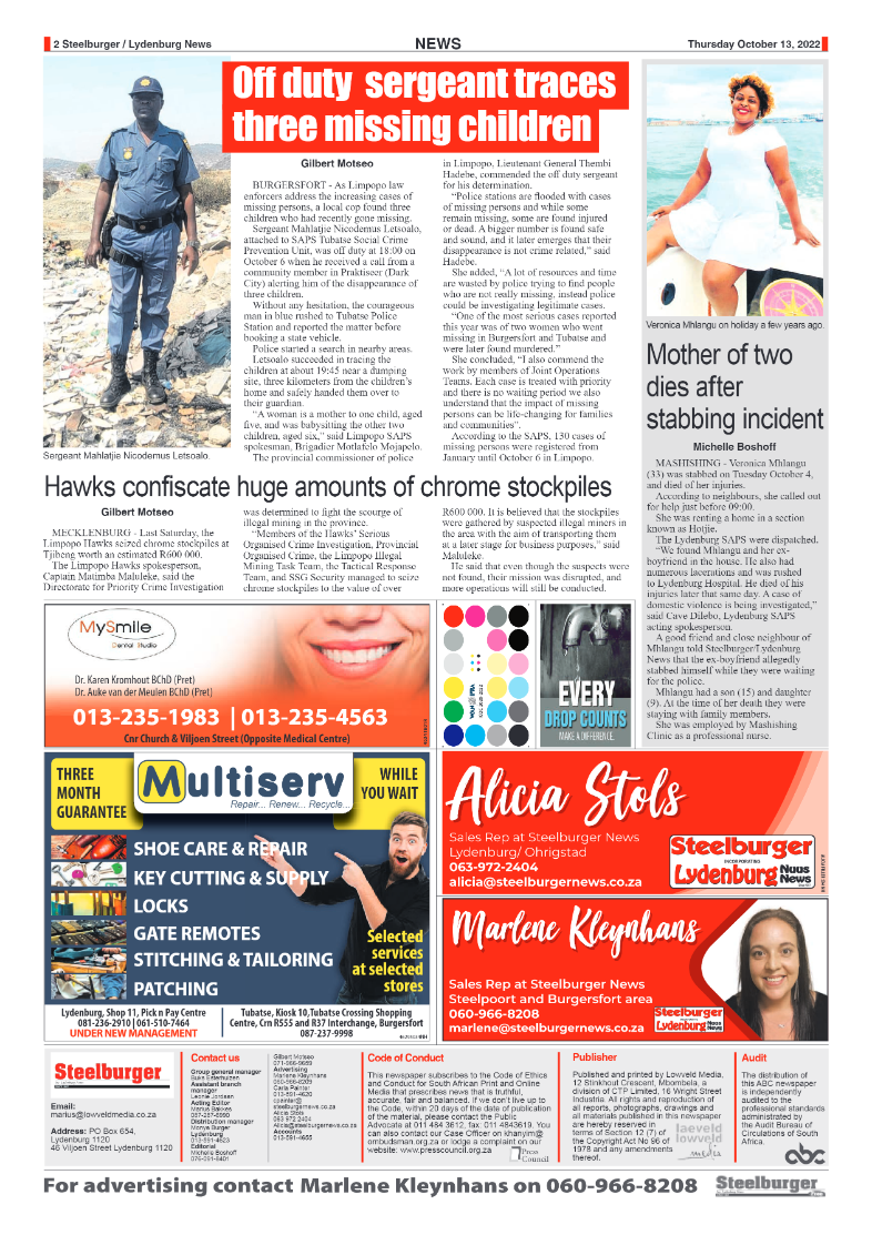 Steelburger News 13 October 2022 page 2