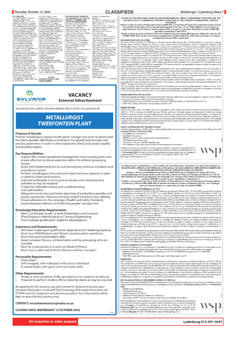 Steelburger News 13 October 2022 page 7