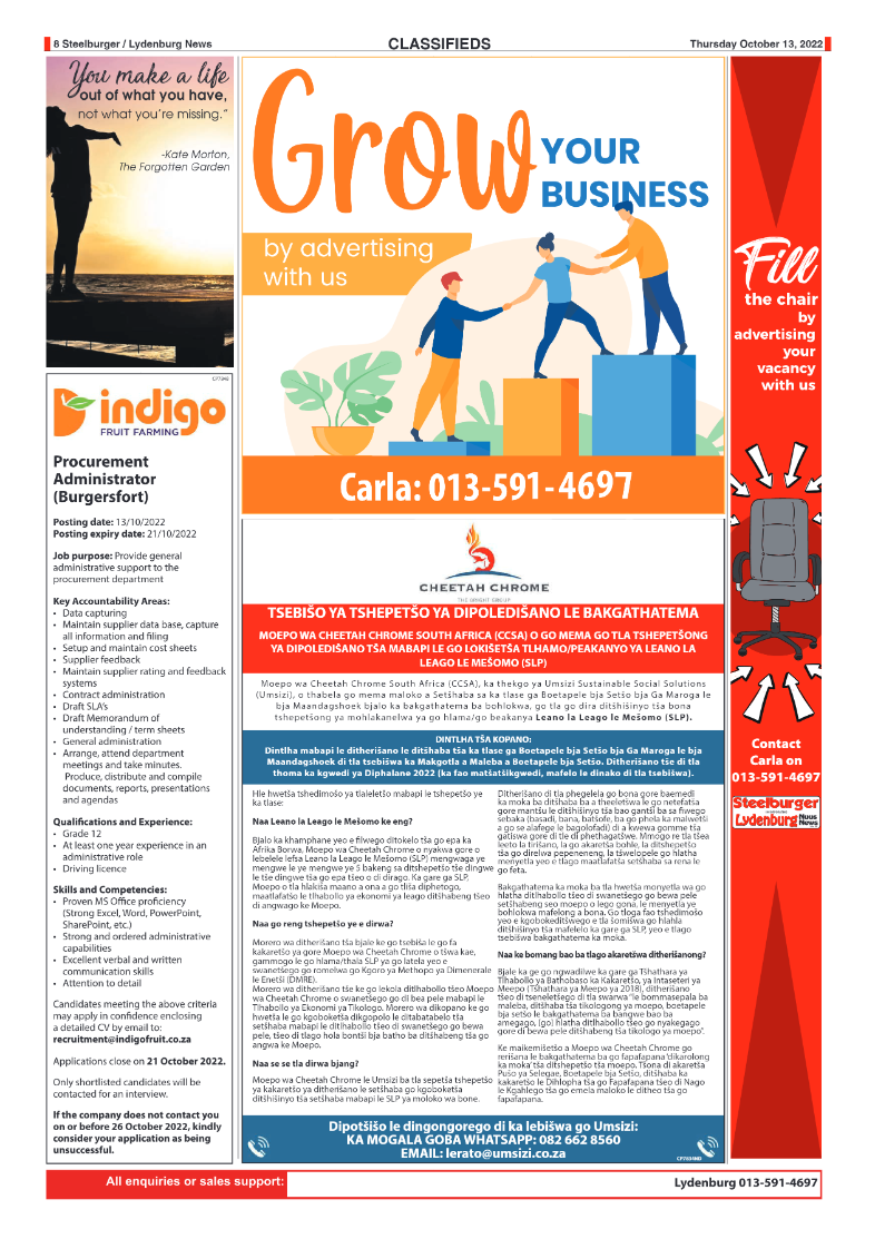 Steelburger News 13 October 2022 page 8