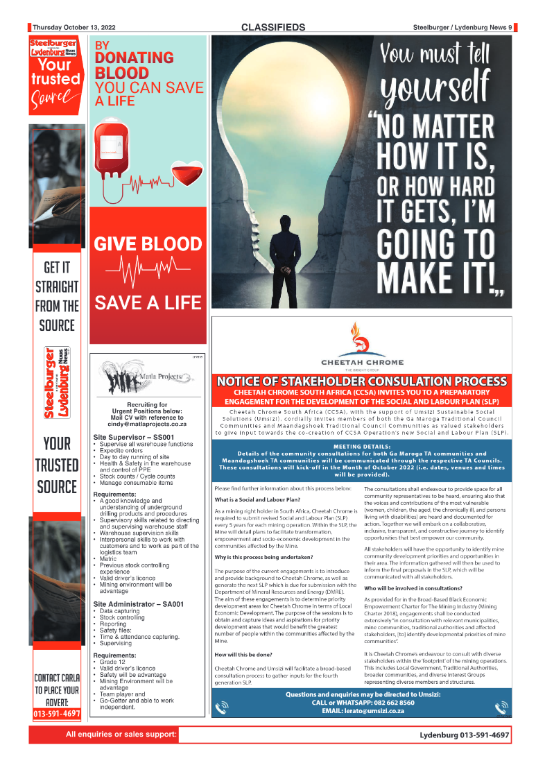 Steelburger News 13 October 2022 page 9