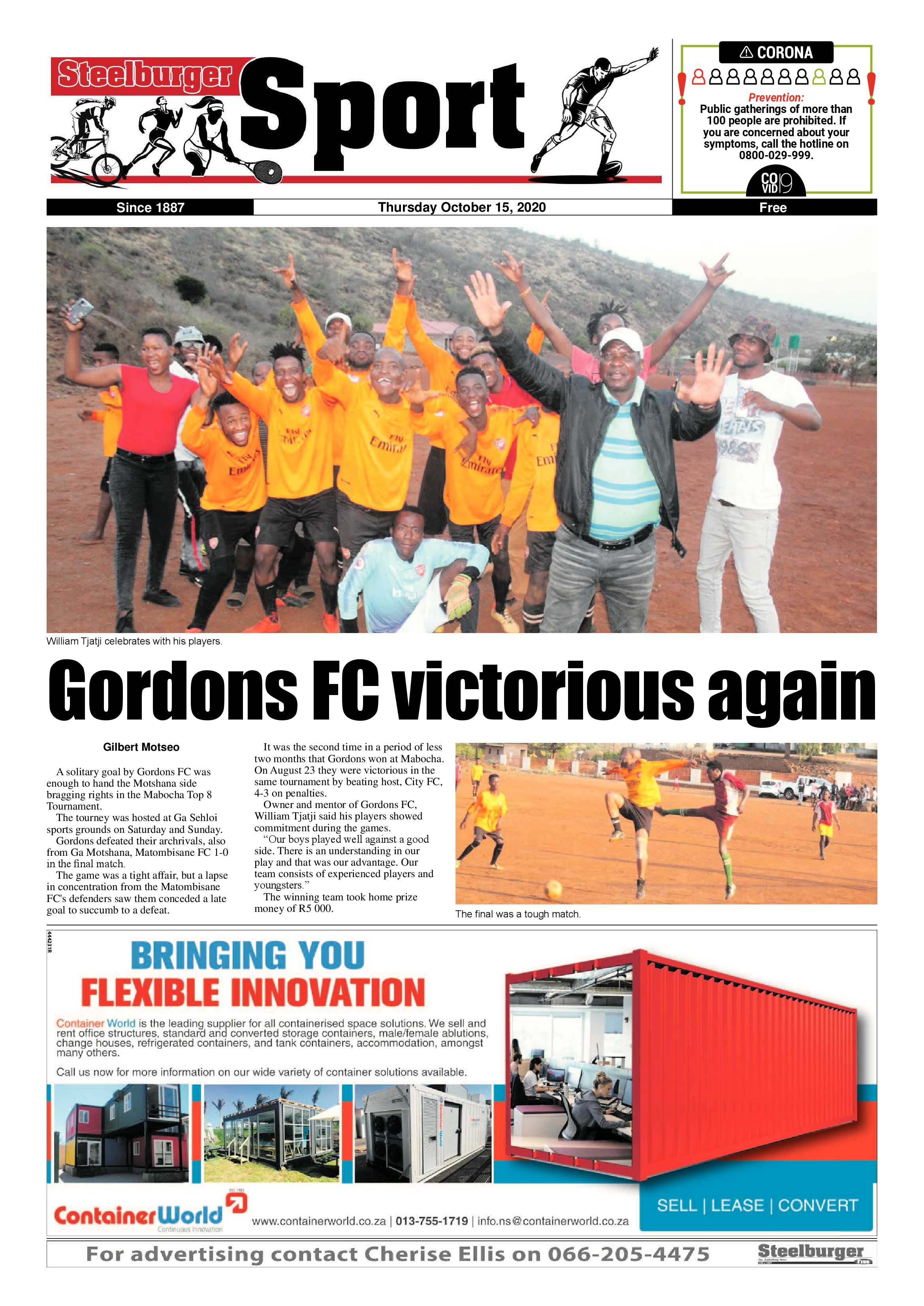 Steelburger News 15 October 2020 page 12