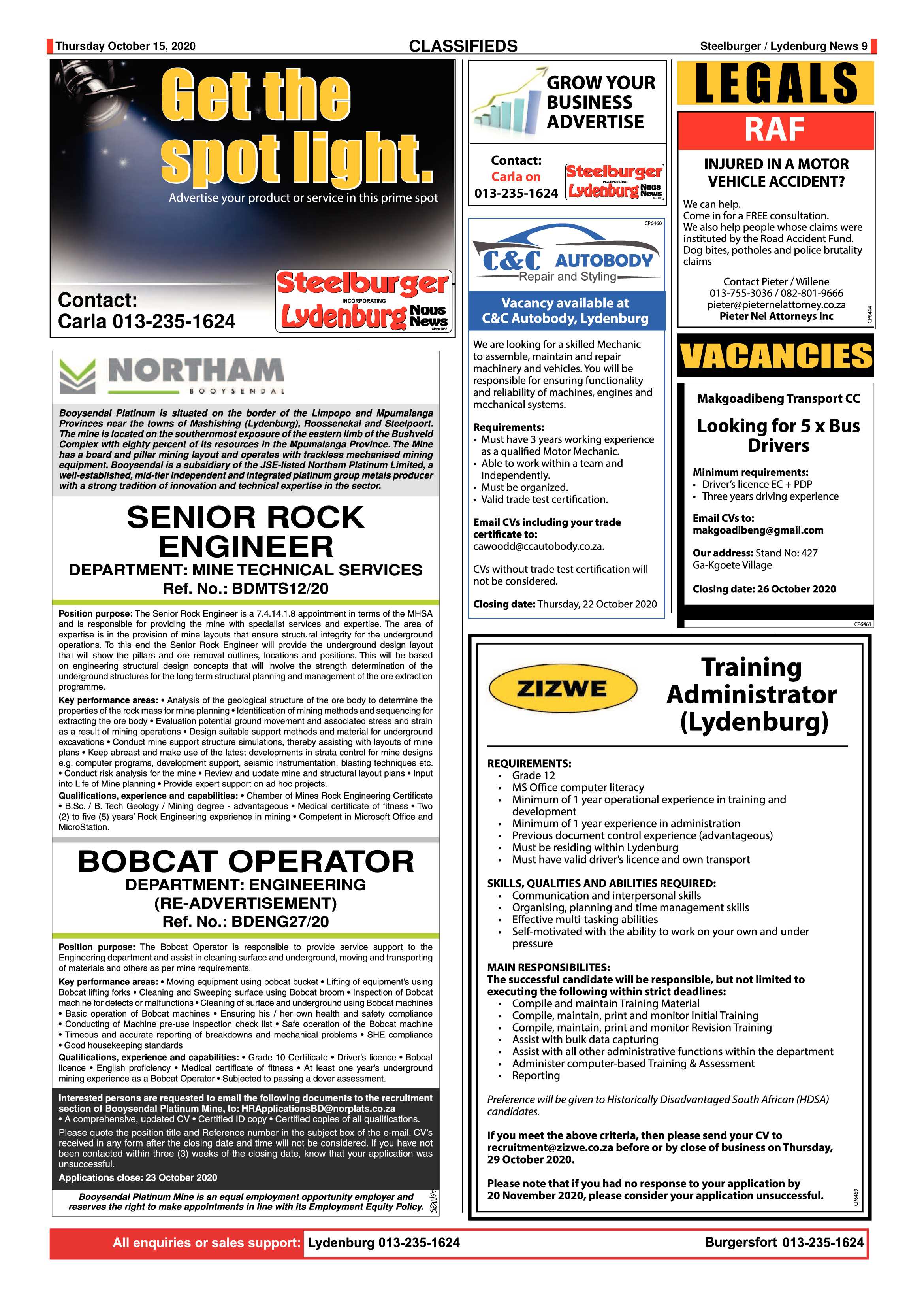 Steelburger News 15 October 2020 page 9