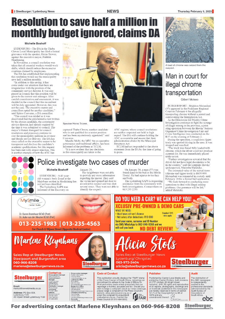 Steelburger News 9 February 2023 page 2