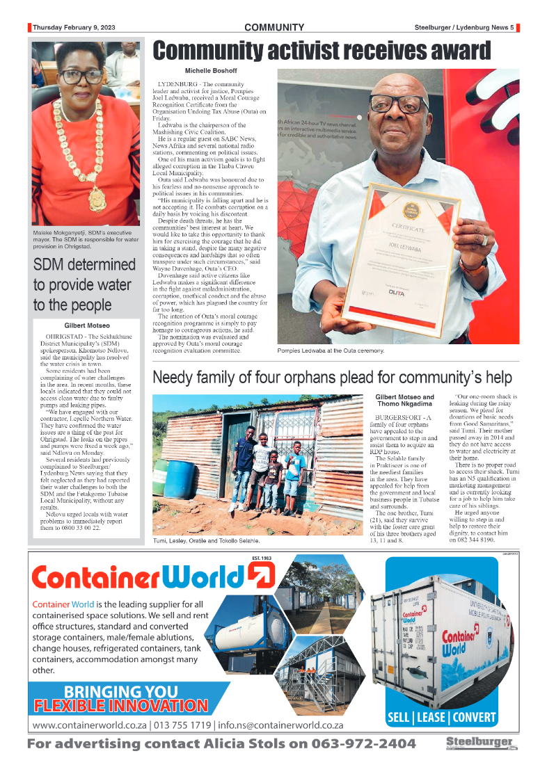 Steelburger News 9 February 2023 page 5